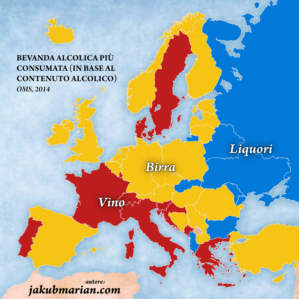 Bevanda alcolica più consumata (in base al contenuto alcolico) 